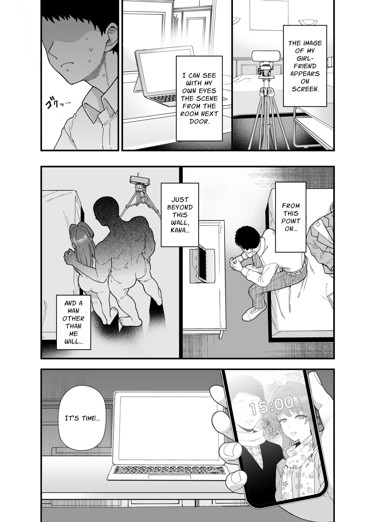 Hentai Manga Comic-Cuckold Trial: My girlfriend cheats on me for my sake-Read-8